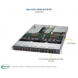 Supermicro SuperServer SYS-1028U-E1CRTP+ pod kątem