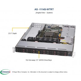 Supermicro A+ Server 1024US-TRT pod kątem
