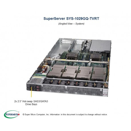 Supermicro SuperServer SYS-1029GQ-TVRT pod kątem