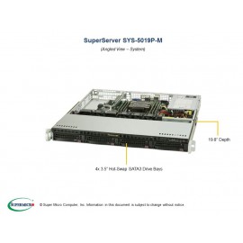 Supermicro SuperServer SYS-5019C-M pod kątem