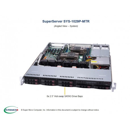 Supermicro SuperServer 2U SYS-6029P-TR pod kątem