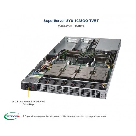 Supermicro SuperServer SYS-1028GQ-TVRT pod kątem