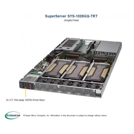 Supermicro SuperServer SYS-1028GQ-TRT pod kątem