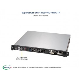 Supermicro SuperServer SYS-1019D-16C-FHN13TP pod kątem