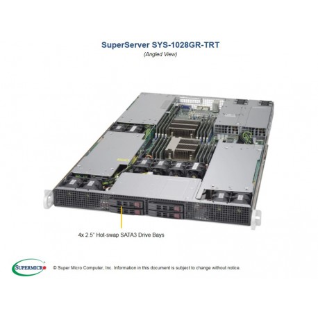 Supermicro SuperServer SYS-1028GR-TRT pod kątem