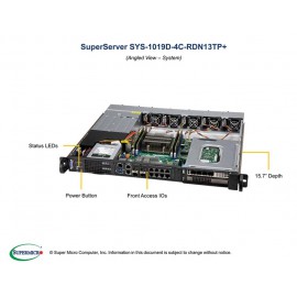 Supermicro SuperServer SYS-1019D-4C-RDN13TP+ pod kątem