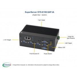 Supermicro SuperServer SYS-E100-9AP-IA pod kątem