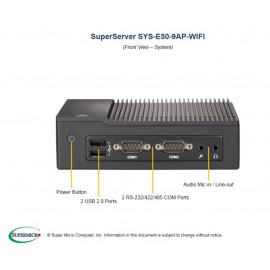 Supermicro SuperServer SYS-E50-9AP-WIFI przód