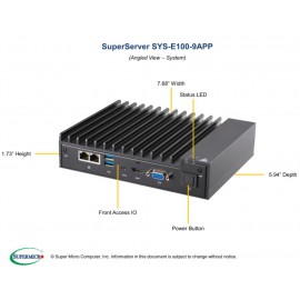 Supermicro SuperServer SYS-E100-9APP pod kątem