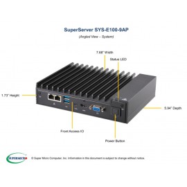 Supermicro SuperServer SYS-E100-9AP pod kątem