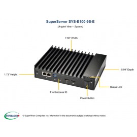 Supermicro SuperServer SYS-E100-9S-E pod kątem