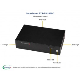 Supermicro SuperServer SYS-E102-9W-C pod kątem