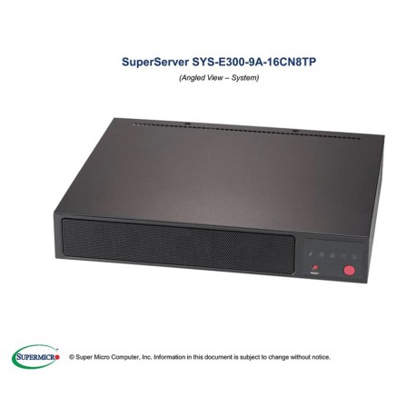 Supermicro SuperServer SYS-E300-9A-16CN8TP pod kątem