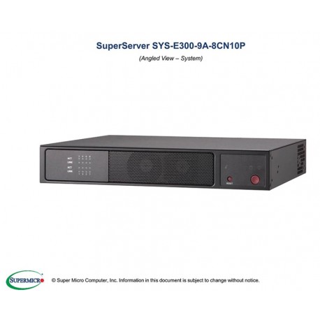 Supermicro SuperServer SYS-E300-9A-8CN10P pod kątem