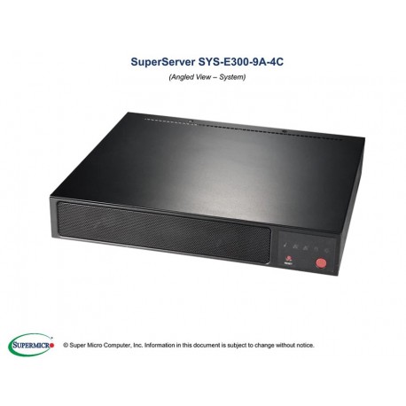 Supermicro SuperServer SYS-E300-9A-4C pod kątem