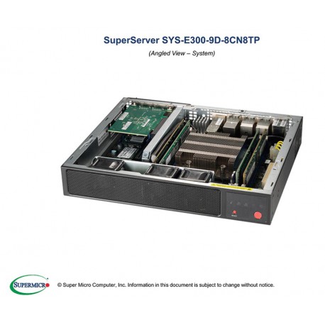 Supermicro Superserver SYS-E300-9D-8CN8TP pod kątem