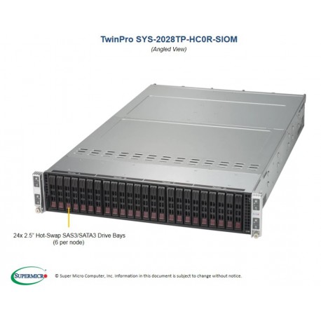 Supermicro SuperServer SYS-2028TP-HC0R-SIOM pod kątem