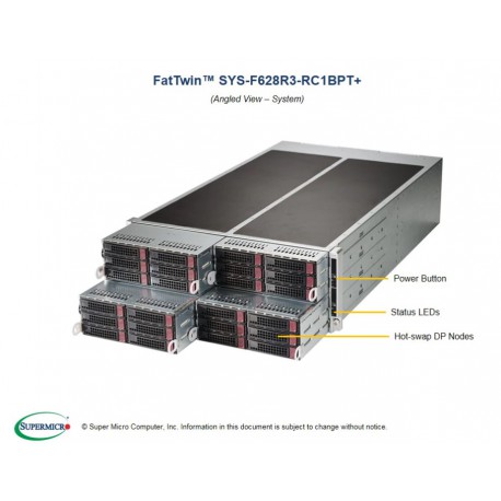 Supermicro SuperServer SYS-F628R3-RC1BPT+ pod kątem