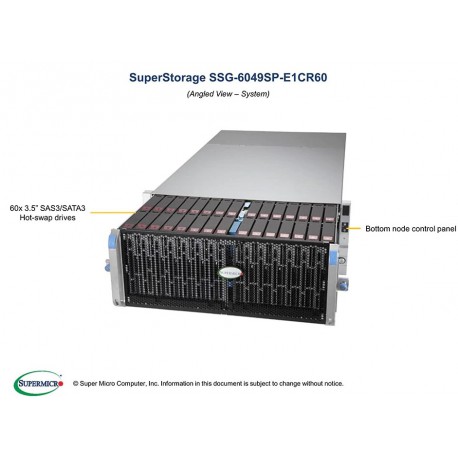 Supermicro SuperStorage SSG-6049SP-E1CR60 pod kątem