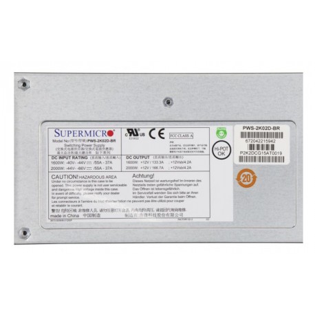 Supermicro MicroBlade PWS-2K02D-BR