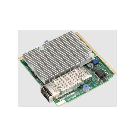 Jednoportowy adapter Supermicro  InfiniBand 100Gbps SIOM AOC-MIBE6-M1C (Storage)