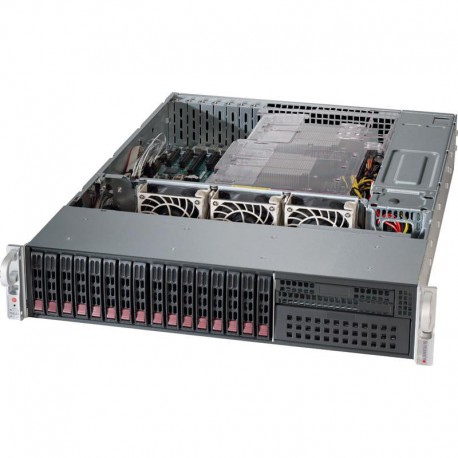 Supermicro SuperServer 2U SYS-2028R-C1R – Dual CPU, 16x Hot-Swap Bays, Redundant PSU