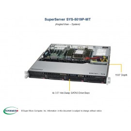 Supermicro SuperServer SYS-5019P-MT pod kątem