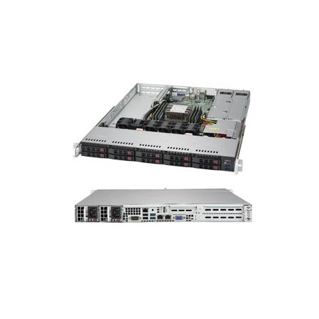 Supermicro SuperServer SYS-1019P-WTR 1U Rackmount Server | Intel Xeon Scalable, 1.5TB RAM, 10x Hot-Swap Bays