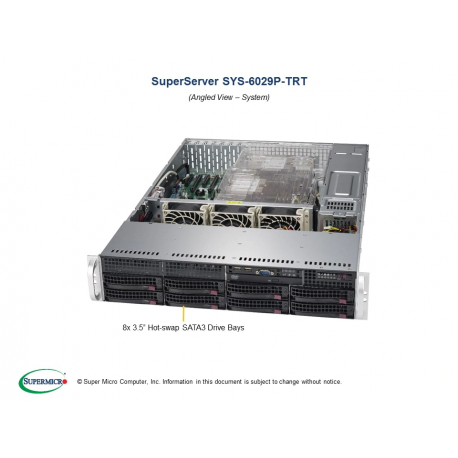 Supermicro SYS-6029P-TRT widok pod kątem