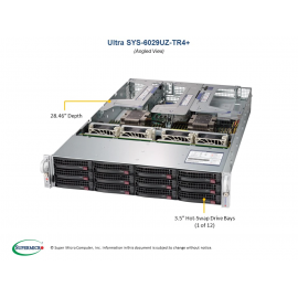 Supermicro SYS-6029UZ-TR4+ widok pod kątem