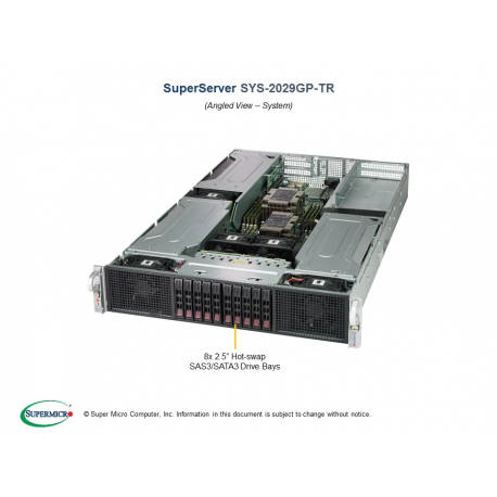 Supermicro SYS-2029GP-TR widok pod kątem