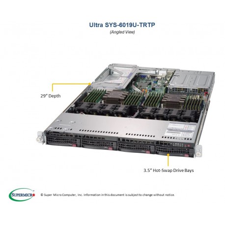 Supermicro SuperServer SYS-6019U-TRTP pod kątem