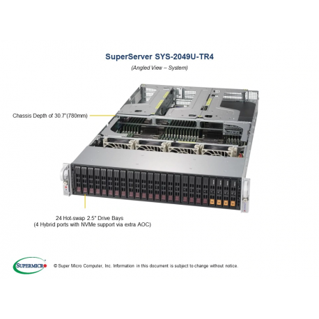 Supermicro SYS-2049U-TR4 widok pod kątem