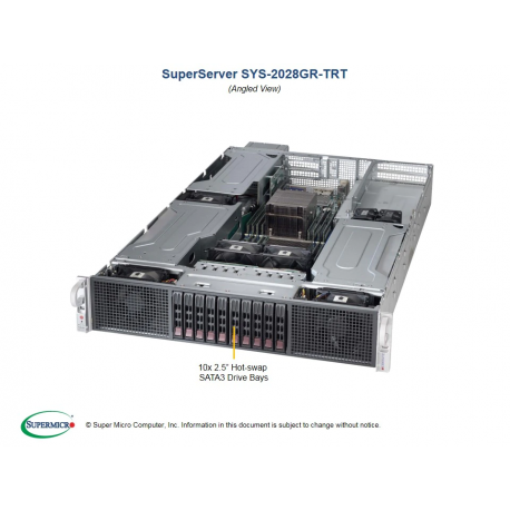 Supermicro SYS-2028GR-TRT widok pod kątem