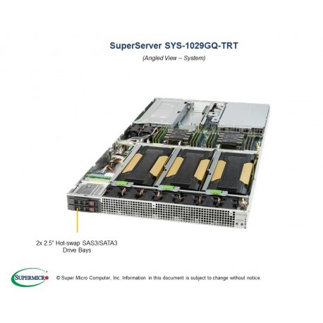 Supermicro SuperServer SYS-1029GQ-TRT pod kątem