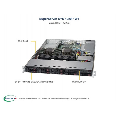 Supermicro SuperServer SYS-1029P-WT pod kątem