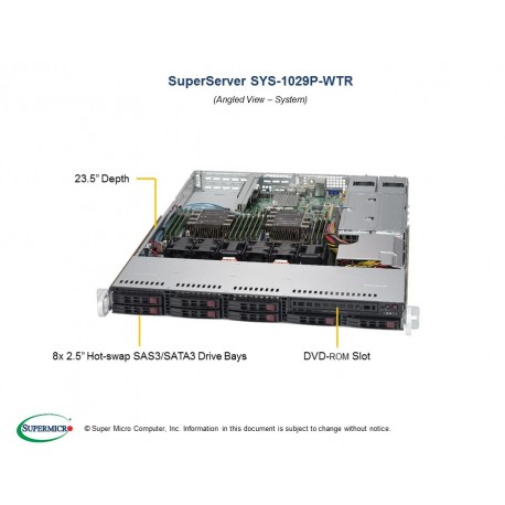 Supermicro SuperServer SYS-1029P-WTR pod kątem