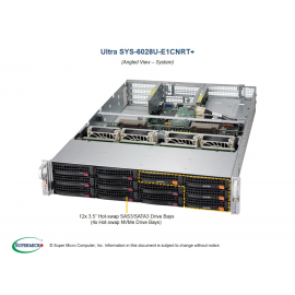 Supermicro SYS-6028U-E1CNRT+ widok pod kątem