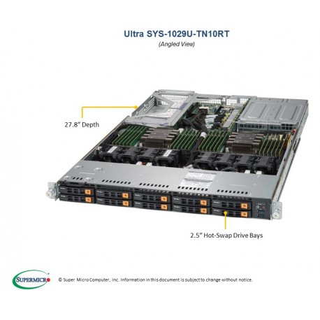 Supermicro SuperServer SYS-1029U-TN10RT pod kątem