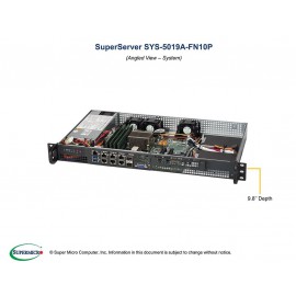 Supermicro SuperServer SYS-5019A-FTN10P pod kątem
