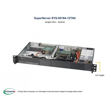 Supermicro SuperServer SYS-5019A-12TN4 pod kątem