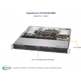 Supermicro SuperServer SYS-5019S-MN4 pod kątem