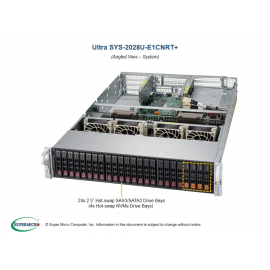 Supermicro SYS-2028U-E1CNRT+ widok pod kątem