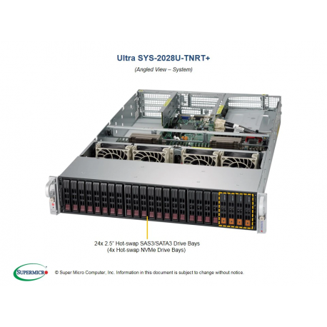 Supermicro SYS-2028U-TNRT+ widok pod kątem