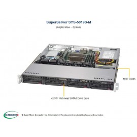 Supermicro SuperServer SYS-5019S-M pod kątem