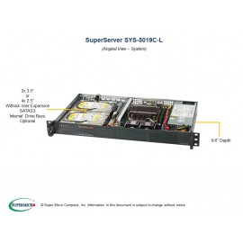 Supermicro SuperServer SYS-5019C-L pod kątem