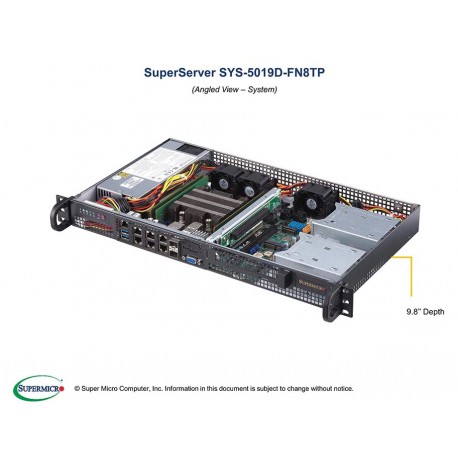 Supermicro SuperServer SYS-5019D-FN8TP pod kątem
