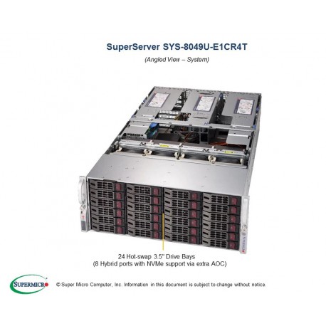 Supermicro SuperServer SYS-8049U-E1CR4T pod kątem