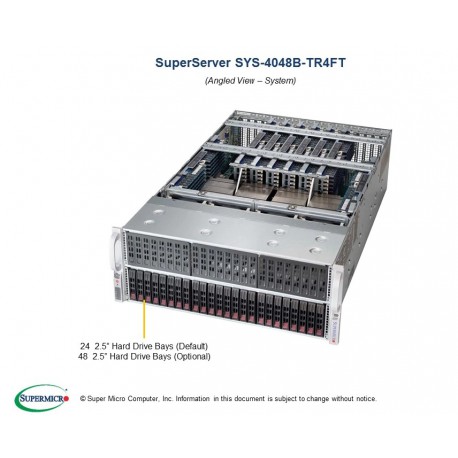 Supermicro SuperServer SYS-4048B-TR4FT | 4U Quad CPU, 12TB RAM, 24x 2.5" Hot-Swap