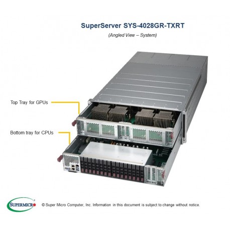 Supermicro SuperServer SYS-4028GR-TXR pod kątem